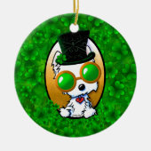 KiniArt Lucky Westie Keramik Ornament (Vorne)
