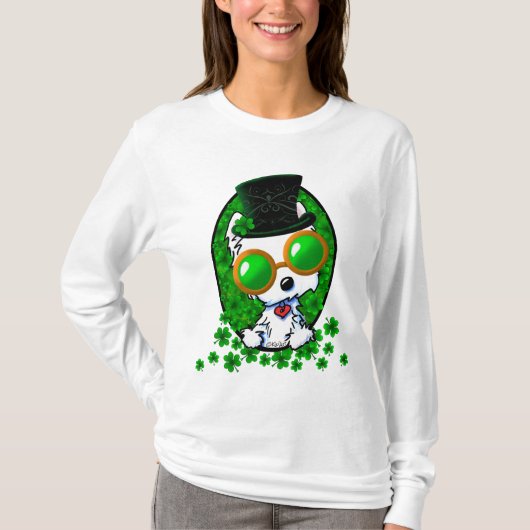 KiniArt Lucky Westie T-Shirt (Vorderseite)