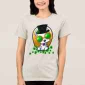 KiniArt Lucky Westie Tri-Blend Shirt (Vorderseite)