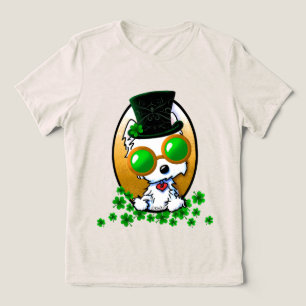 KiniArt Lucky Westie Tri-Blend Shirt