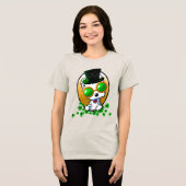 KiniArt Lucky Westie Tri-Blend Shirt (Vorderseite voll)