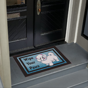 KiniArt Maltese Doormat Fußmatte