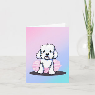 KiniArt Maltese in Tutu Card Einladung