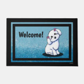 KiniArt Maltesisch Fußmatte (Vorderseite)