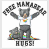 KiniArt Mama Bear Hugs Sticker (Blatt)