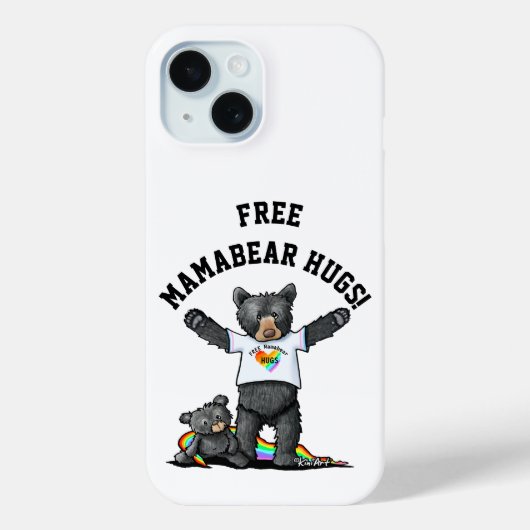 KiniArt Mamabear Hugs Case-Mate iPhone Hülle (Rückseite)