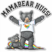 KiniArt Mamabear Hugs Sticker (Vorderseite)