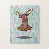 KiniArt Meditating Moose Puzzle (Vertikal)