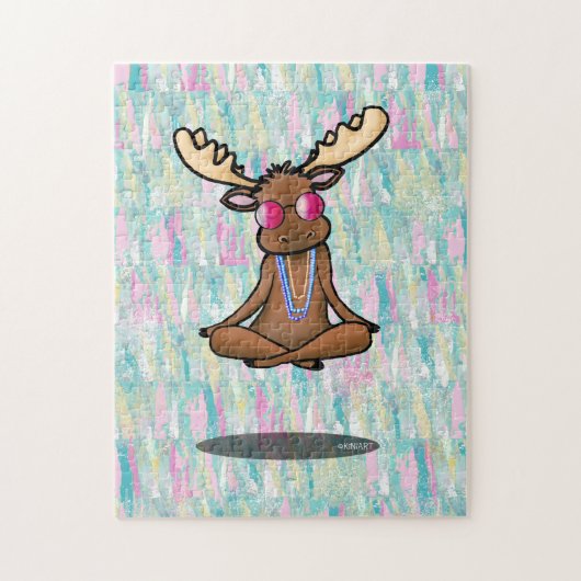 KiniArt Meditating Moose Puzzle (Vertikal)