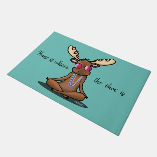 KiniArt-Meditation Fußmatte (Schrägansicht)