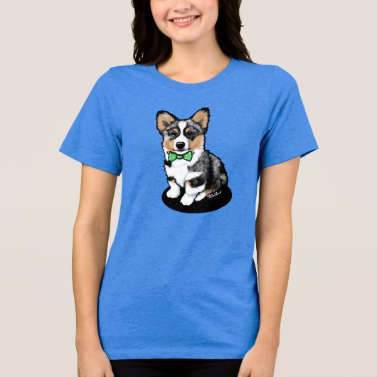 KiniArt Merle Corgi Puppy T - Shirt (Vorderseite)
