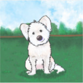 KiniArt Mia Portrait Aufkleber (Vorderseite)