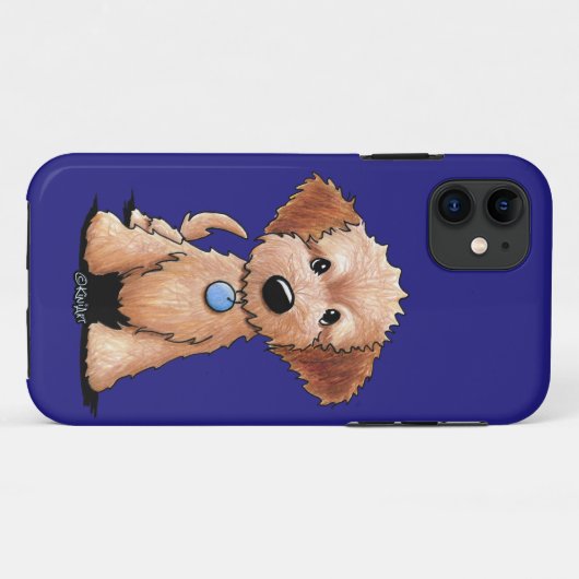 KiniArt Mini Goldendoodle Case-Mate iPhone Hülle (Rückseite (Horizontal))