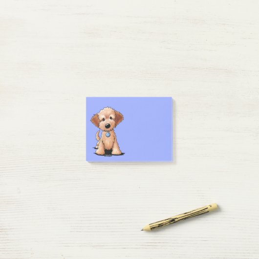 KiniArt Mini Goldendoodle Post-it Klebezettel (Auf Schreibtisch)