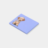 KiniArt Mini Goldendoodle Post-it Klebezettel (angewinkelt)