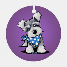 KiniArt Mini Schnauzer Ornament Aus Metall