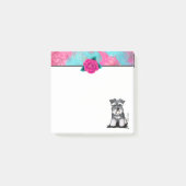 KiniArt Mini Schnauzer Post-it Klebezettel (Vorderseite)