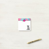 KiniArt Mini Schnauzer Post-it Klebezettel (Auf Schreibtisch)