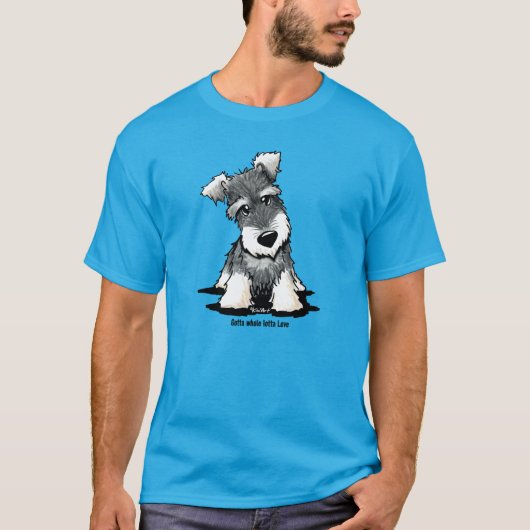 KiniArt Mini Schnauzer T-Shirt (Vorderseite)