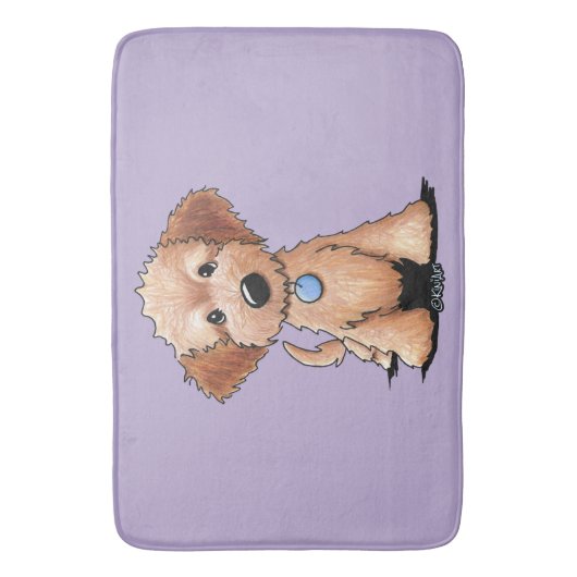 KiniArt MiniGoldendoodle Badematte (Vorderseite Vertikal)