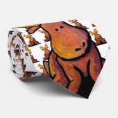 KiniArt Moose Neck Tie Krawatte (Gerollt)
