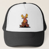 KiniArt Moose Trucker Hat Truckerkappe (Vorderseite)