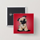 KiniArt-Mops Button (Vorne & Hinten)