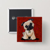 KiniArt-Mops Button (Vorne & Hinten)