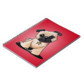 KiniArt-Mops-Notebook Notizblock (Linke Seite)