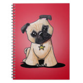 KiniArt-Mops-Notebook Notizblock (Vorderseite)
