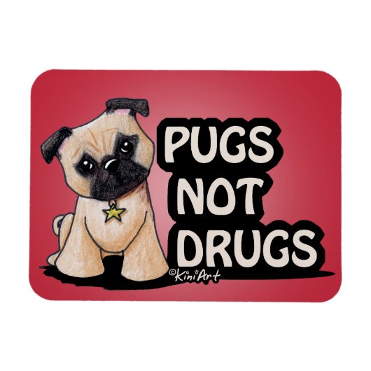 KiniArt-Möpsen Magnet (Horizontal)