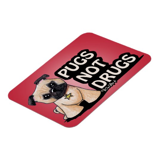 KiniArt-Möpsen Magnet (Linke Seite)