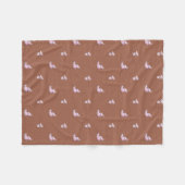 KiniArt Mud Bath Schweine Fleece Blanket (Vorderseite (Horizontal))
