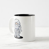 KiniArt Mummy Zweifarbige Tasse (Vorderseite Links)