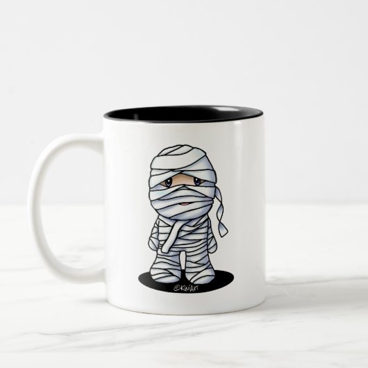 KiniArt Mummy Zweifarbige Tasse (Links)