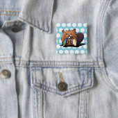 KiniArt Niedlich Beaver Button (Beispiel)