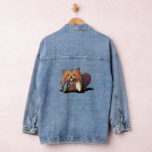 KiniArt Niedlich Beaver Jeansjacke (Hangar)