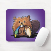 KiniArt Niedlich Beaver Mousepad (Mit Mouse)