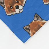 KiniArt Niedlich Fox Fleecedecke (Ecke)