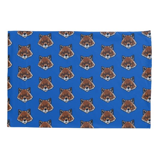 KiniArt Niedlich Fox Kissenbezug (Rückseite-Links)