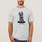 KiniArt Niedlich Scottie T - Shirt (Vorderseite)