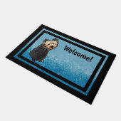 KiniArt Norwich Terrier Doormat Fußmatte (Schrägansicht)