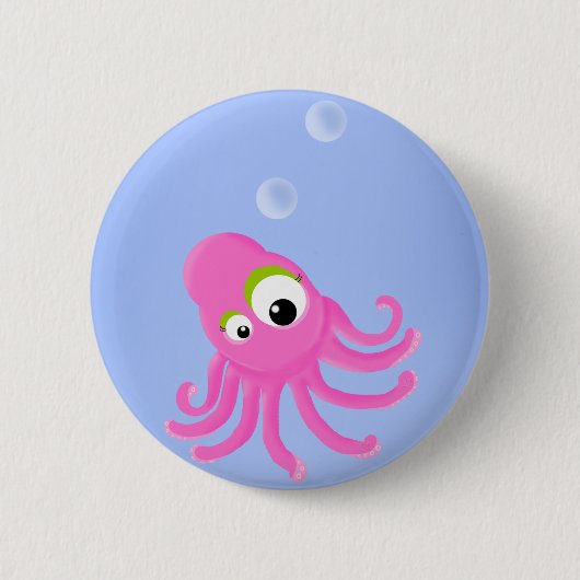 KiniArt Octopus Button (Vorderseite)