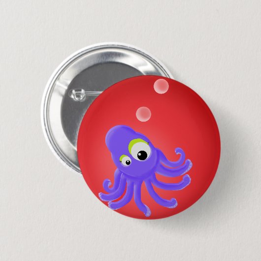 KiniArt Octopus Button (Vorne & Hinten)