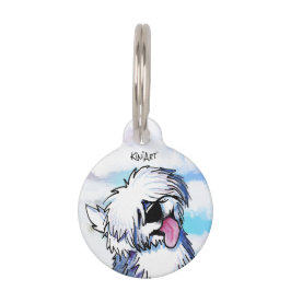 KiniArt Old English Sheepdog Pet ID-Tag Haustiermarke
