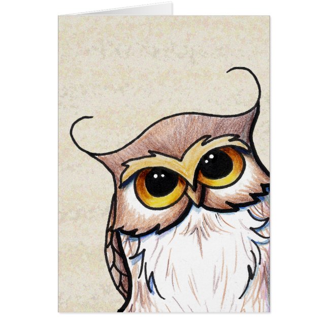 KiniArt Owl Card (Vorne)
