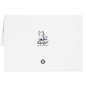 KiniArt Owl Note Card (Rückseite Horizontal)