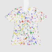 KiniArt Paint Splattered Painter's T-Shirt Ornament (Vorderseite)