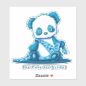 KiniArt Panda Cub Aufkleber (Blatt)