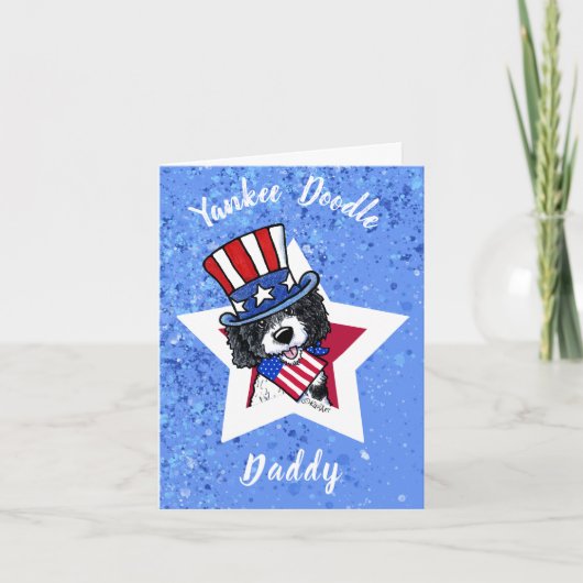 KiniArt Parti Doodle Grußkarte Karte (Vorderseite)